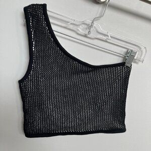 Vetta one shoulder knit top!